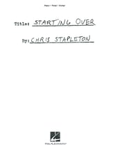 Starting Over piano sheet music cover